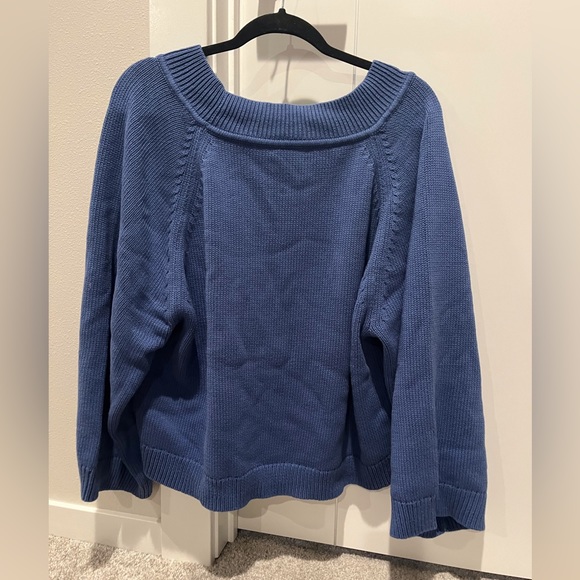 J. Crew Blue Crew Neck Sweater - Picture 4 of 6